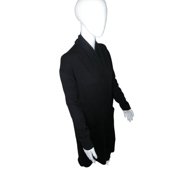 Maxsport Long Open Front Black Fall Winter‎ Glam Sweater - Picture 3 of 7